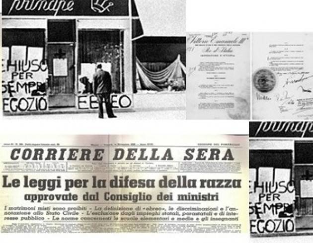 L’ECOSTORIA NOTE SULLE LEGGI RAZZIALI DEL 1938 di Giuseppe Azzoni