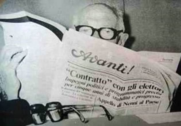 L’ECOCOMMIATI e RICORDI Il 1° gennaio 1980  scompariva, alla (per allora) veneranda età di 89 anni, Pietro Nenni