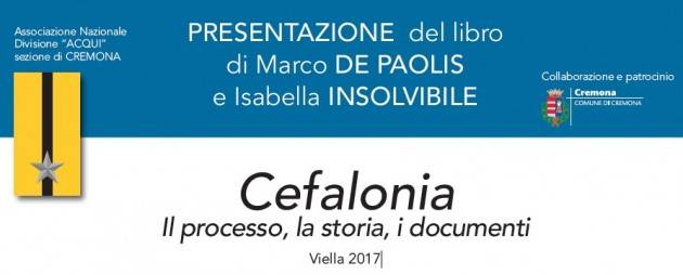 L’ECOLIBRI  Segnala ‘Cefalonia Il processo, la storia, i documenti  Viella 2017’ presentazione il 25 gennaio