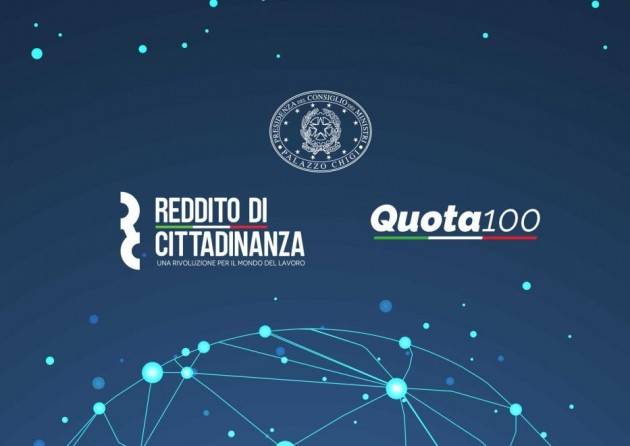 ADUC Governo. Quota 100 e reddito di cittadinanza. Sogni lisergici, 106 miliardi di debito