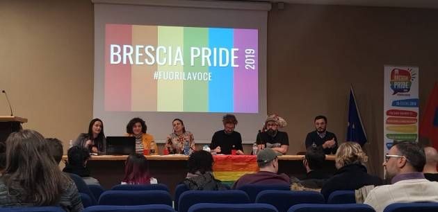 15 giugno Brescia Pride 2019 Fuori la Voce. Eventi collaterali anticipatori.