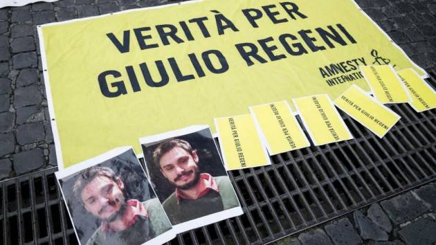 IL 25 GENNAIO #3ANNISENZAGIULIO  IN OLTRE 100 PIAZZE ITALIANE NEL TERZO ANNIVERSARIO DELLA SPARIZIONE DI GIULIO REGENI AL CAIRO