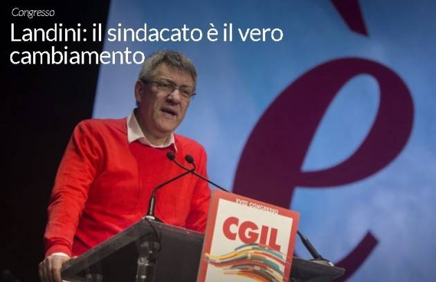 Buon lavoro al compagno  Maurizio Landini segretario generale Cgil