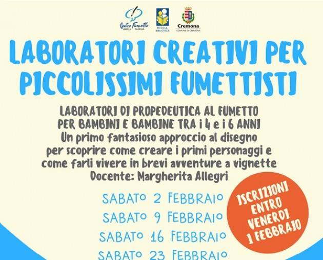 Cremona: 2a edizione del laboratorio di fumetti per piccolissimi fumettisti!