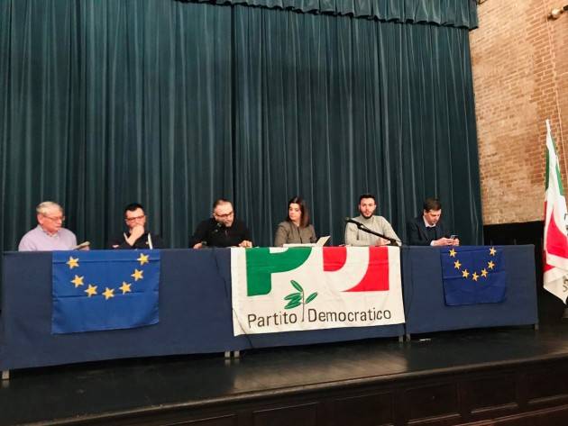 (Video) Cremona Convenzione PD Verso le primarie del 3 marzo: Vittore Soldo , non dimentichiamo le europee e le amministrative