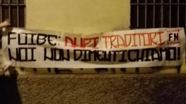 Forza Nuova cuor di leone: striscione davanti alla sede di Anpi Cremona 