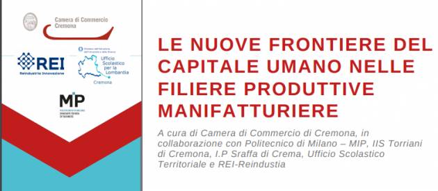 Camera Commercio Cremona Proposta formativa per docenti e operatori alternanza sulle tematiche dell’economia 4.0