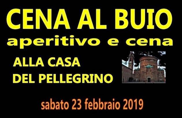 Aperitivo e cena al buio sabato 23 febbraio a Crema