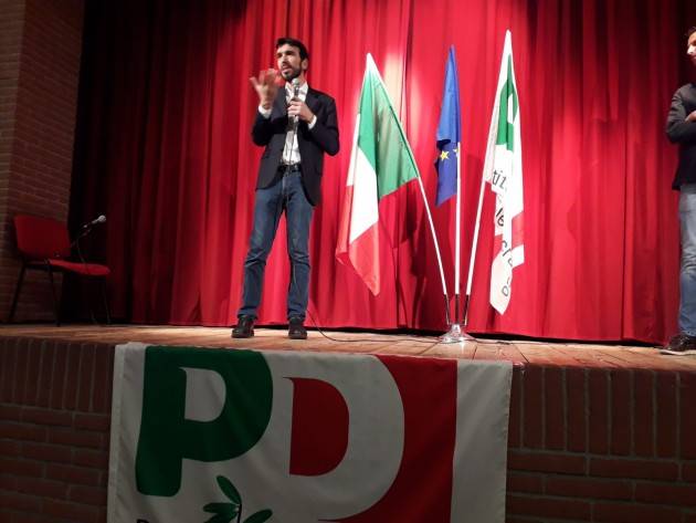 (Video) Primarie PD 3 marzo '19 . Maurizio Martina a Cremona invita gli elettori del Pd ad andare a votare