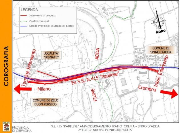 Cremona Paullese Ammodernamento tratto Crema – Spino d’Adda