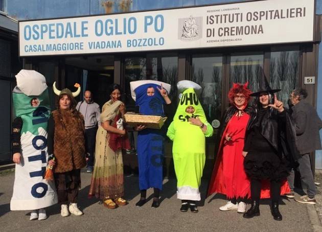 OSPEDALE OGLIO PO ANCHE AL DAY HOSPITAL ONCOLOGICO E’ ARRIVATO IL CARNEVALE