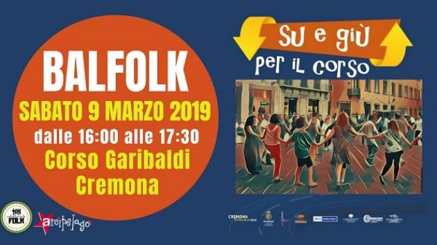 Sabato 9 marzo pomeriggio di musica e danza in corso Garibaldi per 'Su e Giù per il Corso'