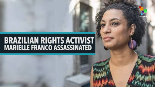 Amnesty FIRMA L’APPELLO DUE ARRESTI IN BRASILE, PRIMI PASSI INDAGINI SULL'UCCISIONE DI MARIELLE FRANCO