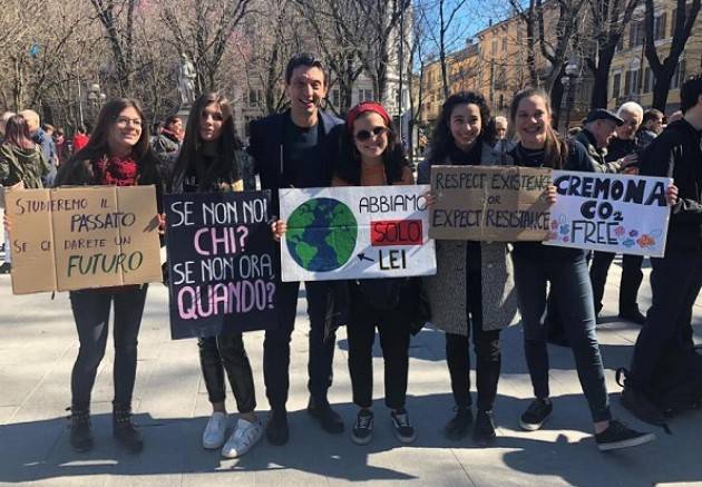 Anche il sindaco Galimberti partecipa alla manifestazione Friday for Future