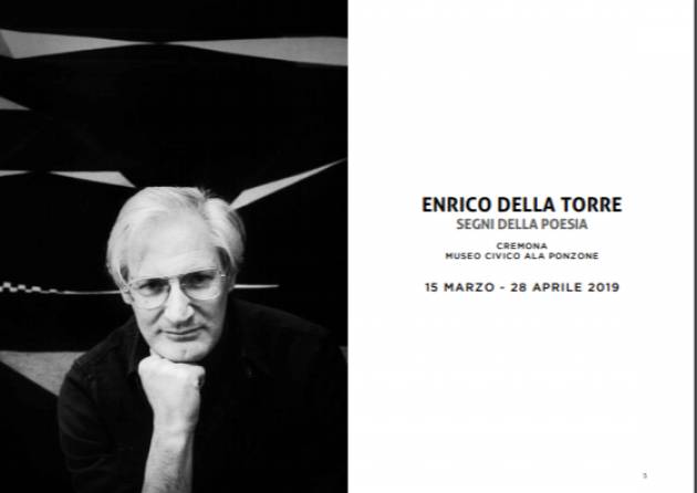 Inaugurata la mostra 'Segni della poesia' alla presenza del Sindaco Gianluca Galimberti e dell'artista Enrico Della Torre