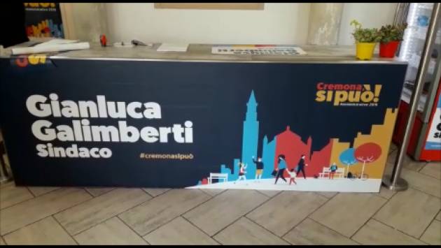 (Video) Gianluca Galimberti, candidato sindaco, entusiasma i sui sostenitori all’inaugurazione della sede ‘Cremona si può’