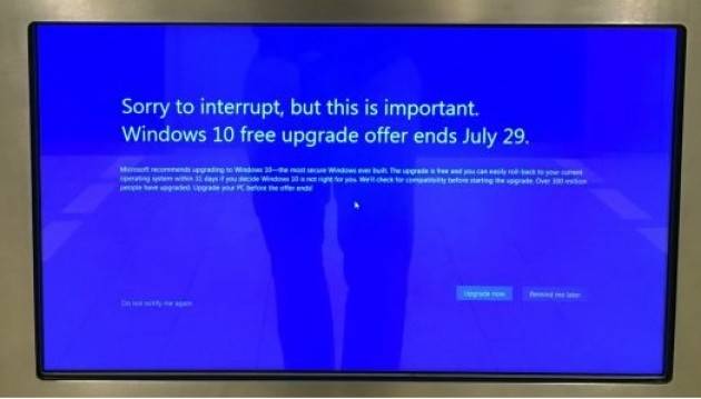 Zeus Windows 7, notifiche convinceranno utenti a passare a Windows 10