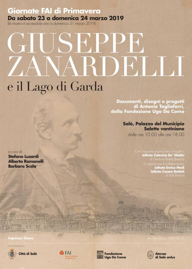 Giornate FAI a Salò il 23 e 24 marzo all'insegna di Giuseppe Zanardelli