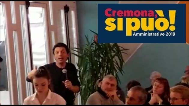 Galimberti a cena con 150 volontari che hanno idee.  A Cremona si può !! (Video G.C.Storti)