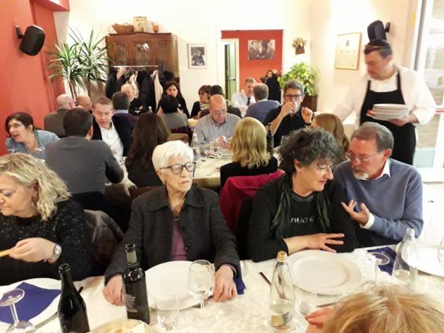 Galimberti a cena con 150 volontari che hanno idee.  A Cremona si può !! (Video G.C.Storti)