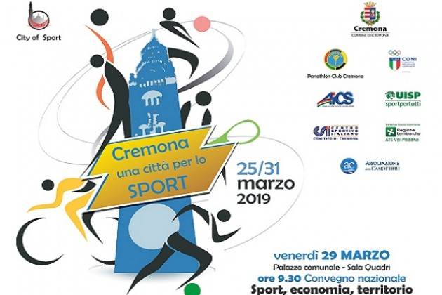 Venerdì 29 marzo, in Sala Quadri, il convegno sul rapporto tra Sport, Economia e Territorio