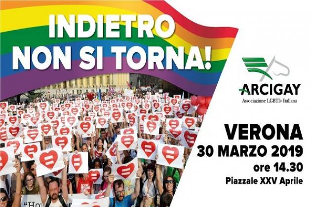 Anche il comitato Arcigay Cremona “La Rocca” domani - sabato 30 marzo - a Verona