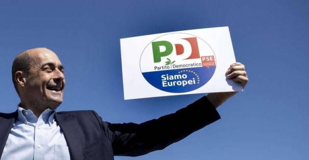  Nicola Zingaretti presenta il nuovo simbolo del Partito Democratico alle elezioni europee
