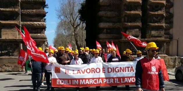 Sblocca cantieri: Cgil-Fillea Roma e Lazio, si torna all'antico e aumentano i rischi
