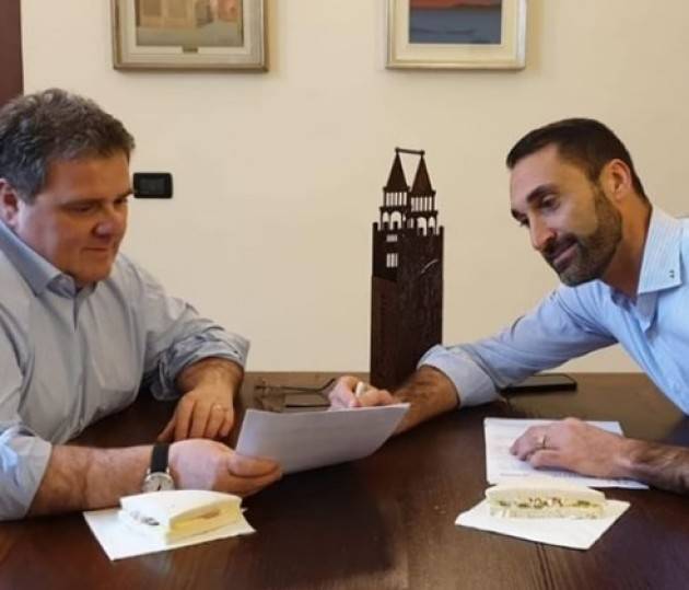 ElezioniCremona2019 Alessandro Zagni ha vinto ! Carlo Malvezzi gli ha firmato il contratto (di G.C.Storti)