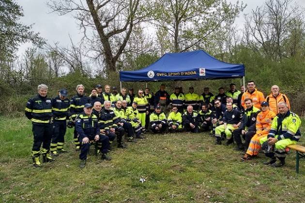 Esercitazioni sui fiumi per rischio idraulico per 45 volontari di Protezione Civile della provincia di Cremona