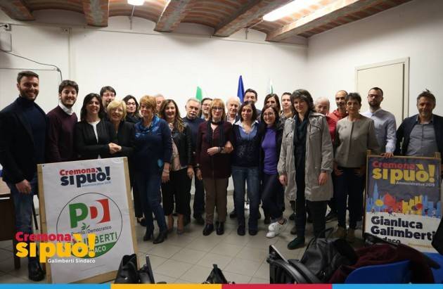 (video) GalimbertiSindaco2019 Il Partito Democratico di Cremona presenta la sua lista. Gentiloni a Cremona il 6 maggio.