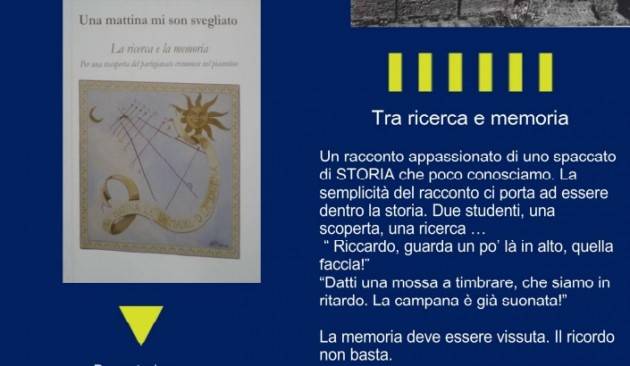 A Palazzo due Miglia ‘Una mattina mi son svegliato’ presentazione con gli autori  Ennio Serventi e Chiara Somenzi