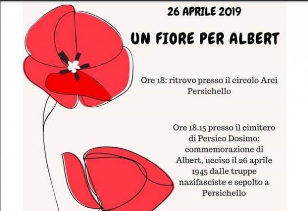 Festa della Liberazione  2019 A Persichello ‘Un fiore per Abert’  