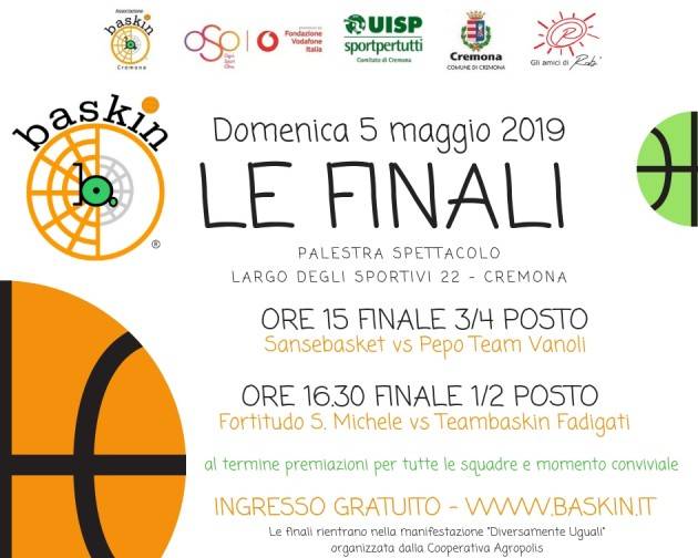 Baskin Tabellini semifinali Domenica 5 maggio a Cremona