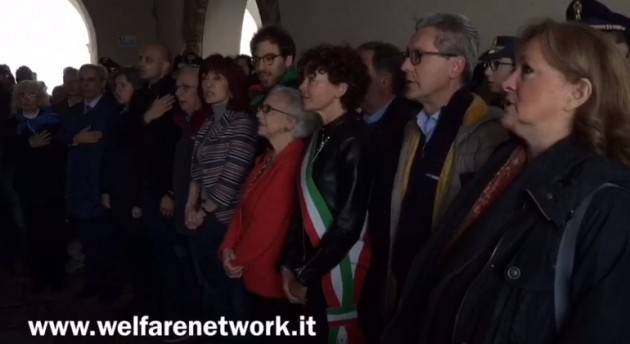 Festa 74° Liberazione Plumbeo nel cielo ma vitale nello spirito il 25 aprile cremasco.(Video E.Mandelli)