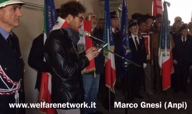 Festa 74° Liberazione Plumbeo nel cielo ma vitale nello spirito il 25 aprile cremasco.(Video E.Mandelli)