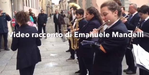 Festa 74° Liberazione Plumbeo nel cielo ma vitale nello spirito il 25 aprile cremasco.(Video E.Mandelli)