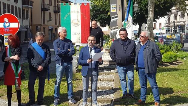 Doppio toccante momento per la Festa del Lavoro 2019  a Crema (Video di E.Mandelli)