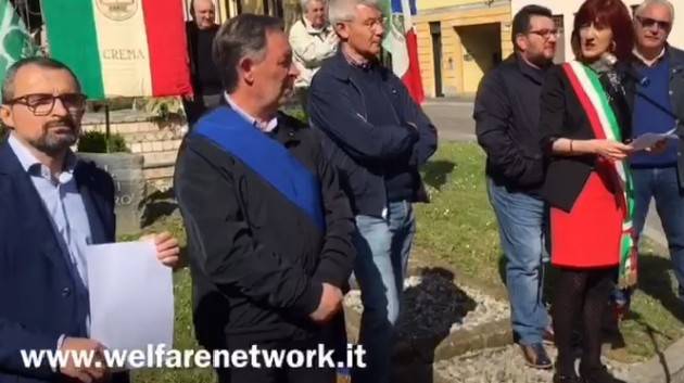 Doppio toccante momento per la Festa del Lavoro 2019  a Crema (Video di E.Mandelli)