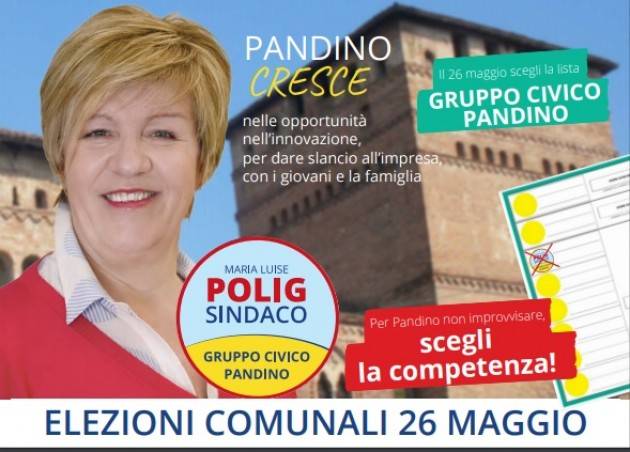 Maria Luise Polig candidata sindaco presenta  i candidati lista Gruppo Civico Pandino