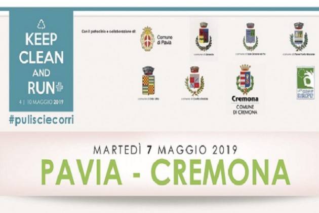 Keep Clean and Run a Cremona martedì 7 maggio
