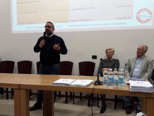Sicurezza ed immigrazione Diego Vairani  illustra  programma di RinnovaSoresina2019 (Video G.C.Storti)