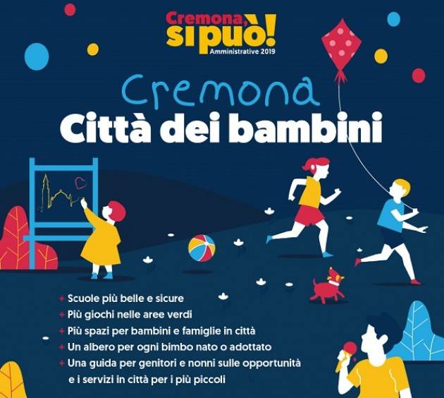 “Cremona città dei bambini” nel programma di Gianluca Galimberti