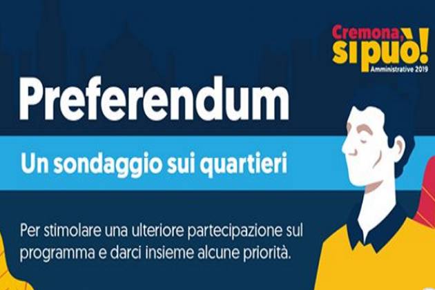 Preferendum: il sondaggio dedicato ai quartieri