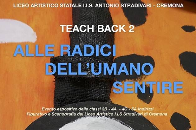 Sabato 18 maggio inaugurazione di “TEACH BACK 2”