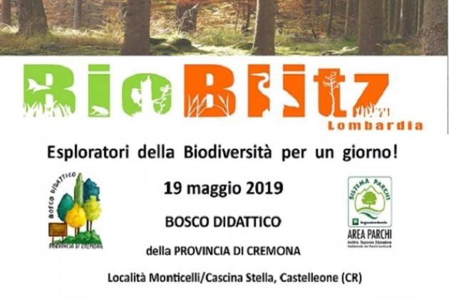 Domenica 19 maggio “Esploratori della biodiversità” al Bosco Didattico di Castelleone