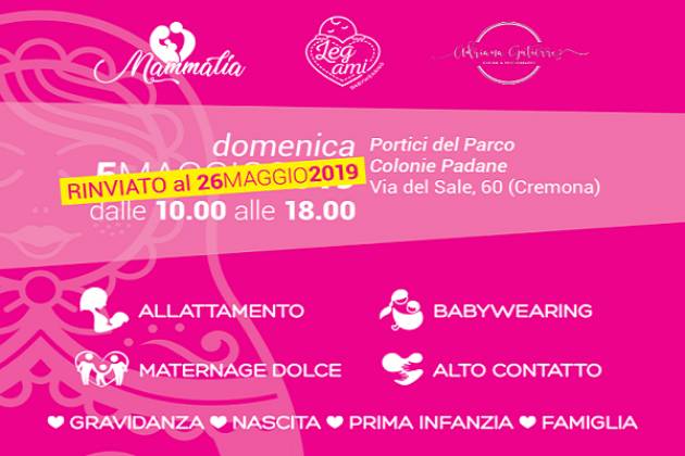 Rinviata al 26 maggio la 1° festa di primavera alle Colonie Padane