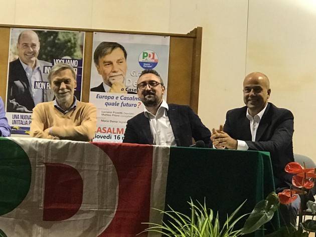 Casalmaggiore Graziano Del Rio (PD) sostiene Fabrizio Vappina Candidato Sindaco (Video)