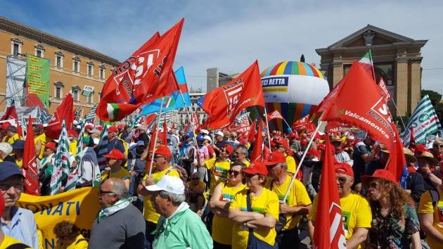 Il 1° giugno a Roma 300 pensionati  cremonesi di Cgil-Cisl-Uil contro il taglio delle pensioni.Soddisfatto Mimmo Palmieri (Spi-Cgil Cremona)