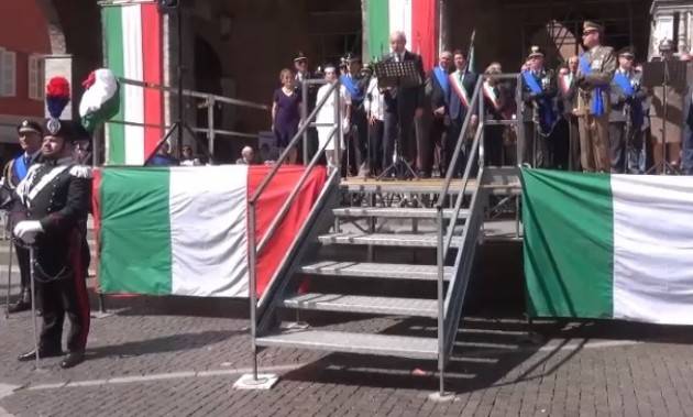 Anche Cremona  celebra la Festa della Repubblica del 2 giugno con una cerimonia in p.zza del Comune